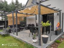 Aranżacja: Aluminiowa pergola ogrodowa 3x4 Kirn Beż