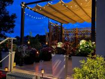 Aranżacja: Aluminiowa pergola ogrodowa 3x4 Kirn Beż