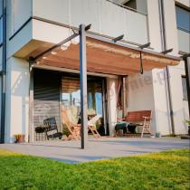 Aranżacja: Aluminiowa pergola ogrodowa 3x4 Kirn Beż