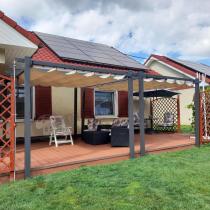 Aranżacja: Aluminiowa pergola ogrodowa 3x4 Kirn Beż