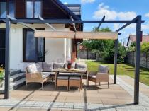 Aranżacja: Aluminiowa pergola ogrodowa 3x4 Kirn Beż