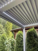 Aranżacja: Aluminiowa pergola ogrodowa 3x6 z lamelami Lufel - Biała