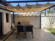 Aranżacja: Aluminiowa pergola ogrodowa 4x4 Kirn Beż