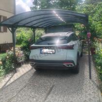 Aranżacja: Aluminiowa wiata garażowa wolnostojąca 3x5m Axel - Grey