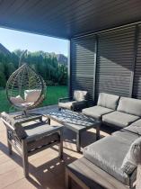 Aranżacja: Aluminiowy narożnik ogrodowy z fotelami - Calamba Corner - Antracite