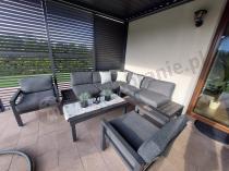 Aranżacja: Aluminiowy narożnik ogrodowy z fotelami - Calamba Corner - Antracite
