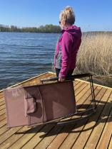 Aranżacja: Aluminiowy składany leżak ogrodowy Joko Brown