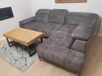 Aranżacja: Antracytowy narożnik z szerokim siedziskiem Focus L 278x204cm Salvador 15 – antracite prawy