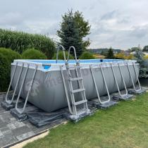 Aranżacja: Basen naziemny prostokątny BESTWAY 56671 488x244x122cm Steel Pro MAX