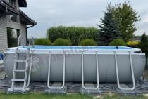 Aranżacja: Basen naziemny prostokątny BESTWAY 56671 488x244x122cm Steel Pro MAX