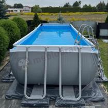 Aranżacja: Basen naziemny prostokątny BESTWAY 56671 488x244x122cm Steel Pro MAX