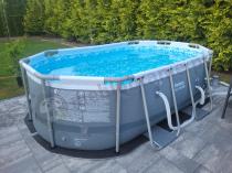 Aranżacja: Basen stelażowy 5614A BESTWAY 305x200x84cm Steel Pro Max Oval