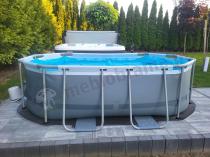 Aranżacja: Basen stelażowy 5614A BESTWAY 305x200x84cm Steel Pro Max Oval