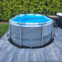 Aranżacja: Basen stelażowy 5614A BESTWAY 305x200x84cm Steel Pro Max Oval
