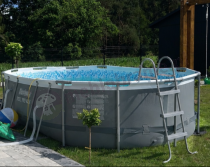 Aranżacja: Basen stelażowy 56448 BESTWAY 488x305x107cm Steel Pro Max Oval