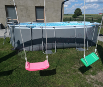 Aranżacja: Basen stelażowy 56448 BESTWAY 488x305x107cm Steel Pro Max Oval
