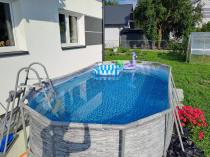 Aranżacja: Basen stelażowy 56714 BESTWAY 427x250x100cm Steel Pro Max Swim Vista