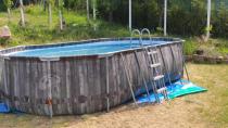 Aranżacja: Basen stelażowy BESTWAY 610x366x122cm Steel Pro Max Oval 5611R