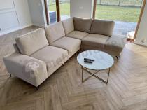 Aranżacja: Beżowa rogówka z funkcją spania Flavio 293x214 prawy