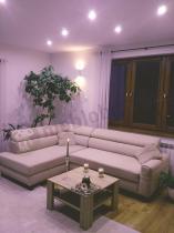 Aranżacja: Beżowy nowoczesny wypoczynek do salonu Livio 249x184 cm Matt Velvet 08 lewy