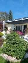 Aranżacja: Biała Aluminiowa pergola na taras Kirn 3x4 - Grey White