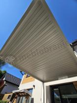 Aranżacja: Biała wolnostojąca pergola tarasowa 3x4 aluminiowa Mirador Deluxe