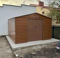 Aranżacja: Blaszak drewnopodobny Dummer 340x323x229cm (10,2m2) – Wood