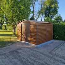 Aranżacja: Blaszak narzędziowy wood Agger 277x255cm (6,5m2)