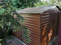 Aranżacja: Blaszak narzędziowy wood Agger 277x255cm (7m2)