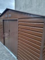 Aranżacja: Blaszana szopa na narzędzia ogrodowe Agger 340x319cm (10,2m2) – Wood