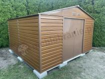 Aranżacja: Blaszana szopa na narzędzia ogrodowe Agger 340x319cm (10,2m2) – Wood