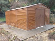 Aranżacja: Blaszana szopa na narzędzia ogrodowe Agger 340x386cm – Wood