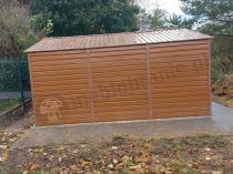 Aranżacja: Blaszana szopa na narzędzia ogrodowe Agger 340x386cm – Wood