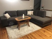 Aranżacja: Brązowa rogówka nowoczesna do salonu Flavio 293x214 prawy