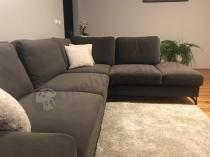 Aranżacja: Brązowa rogówka nowoczesna do salonu Flavio 293x214 prawy