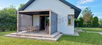 Aranżacja: Brązowa wolnostojąca pergola tarasowa 3x4 Mirador Classic