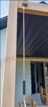 Aranżacja: Brązowa wolnostojąca pergola tarasowa 3x4 Mirador Classic