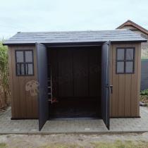 Aranżacja: Brązowy domek na narzędzia Keter Newton Plus 1175 (8m2)