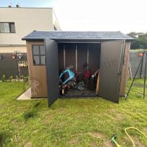 Aranżacja: Brązowy domek na narzędzia Keter Newton Plus 1175 (8m2)