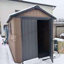 Aranżacja: Brązowy domek na narzędzia Keter Newton Plus 7511 (8m2)