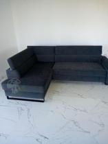 Aranżacja: Ciemnoszary narożnik wypoczynkowy do salonu Livio 249x184 cm lewy