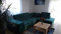 Aranżacja: Ciemnozielony narożnik z funkcją spania Eridano 275x202 cm prawy
