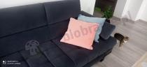 Aranżacja: Ciemny szary narożnik Selva L 263x223 cm Matt Velvet 97 lewy