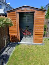 Aranżacja: Domek gospodarczy blaszak Dummer 213x131x213cm (2,4m2) – Wood