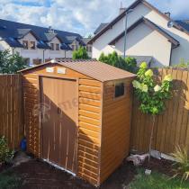 Aranżacja: Domek gospodarczy blaszak Dummer 213x131x213cm (2,4m2) – Wood