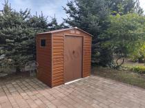Aranżacja: Domek gospodarczy blaszak Dummer 213x131x213cm (2,4m2) – Wood