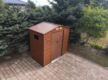 Aranżacja: Domek gospodarczy blaszak Dummer 213x131x213cm (2,4m2) – Wood