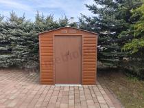 Aranżacja: Domek gospodarczy blaszak Dummer 213x131x213cm (2,4m2) – Wood