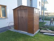 Aranżacja: Domek gospodarczy blaszak Dummer 213x131x213cm (2,4m2) – Wood