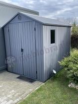 Aranżacja: Domek Keter Darwin 6x8 190x244cm grafitowy (4,6m2)
